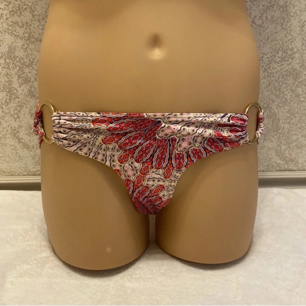 Victoria's Secret Red and White Patterned Bikini